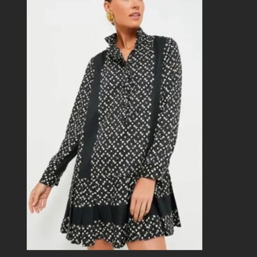 NWT Tuckernuck Black Geo Tate Dress